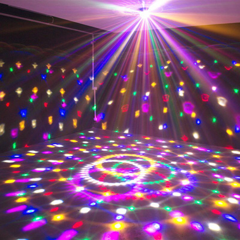 蓝牙mp3声控 led水晶魔球户外12V闪光灯旋转灯酒吧 ktv 舞台灯光