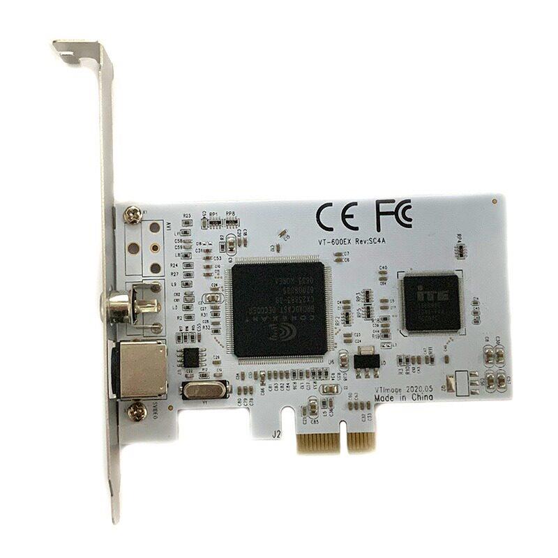 PCI-E AV采集卡 PCIE转AV 监控设备影片采集卡医疗B超采集卡