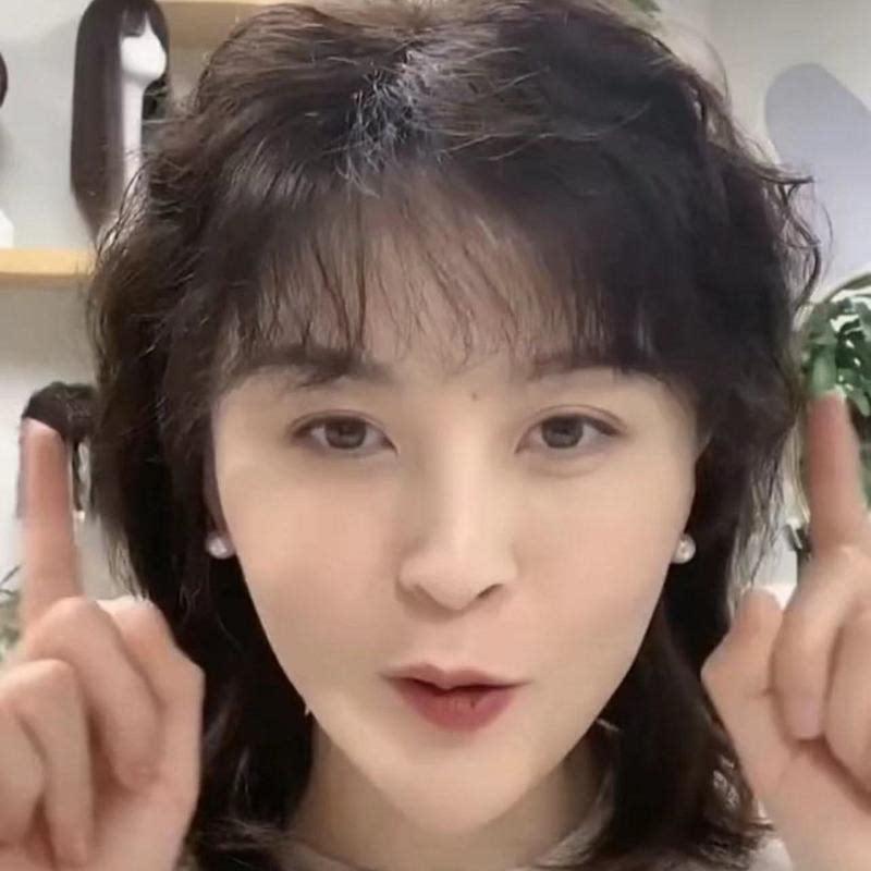 女洋气女新新款女士新款刘海真头皮假发片补发片头顶补发块