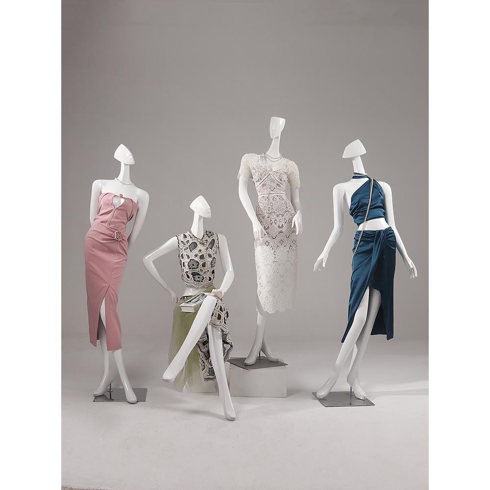 服装店模特道具女模人偶假人体橱窗陈列内衣婚纱展示女模特展示架