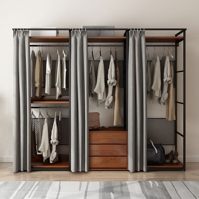 开放式衣架卧室落地铁艺衣柜置物架防尘步入式金属衣帽间架子组合,住宅家具,衣帽架,淘宝优惠券,粉丝福利购,淘宝优惠卷