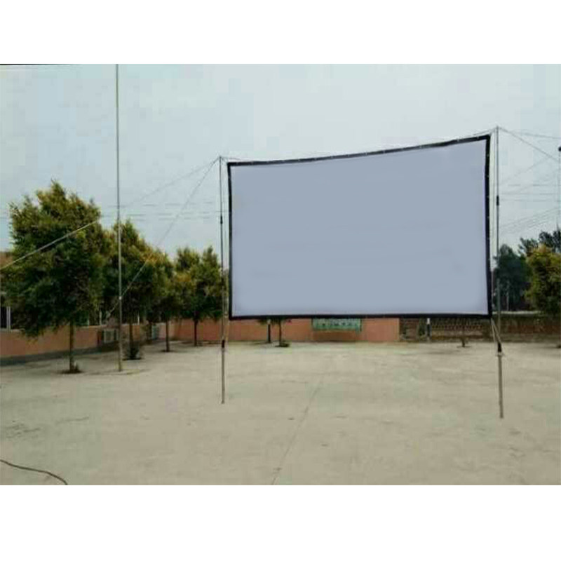 折叠软幕布200寸双面投影幕流动电影幕简易户外老式银幕手影幕