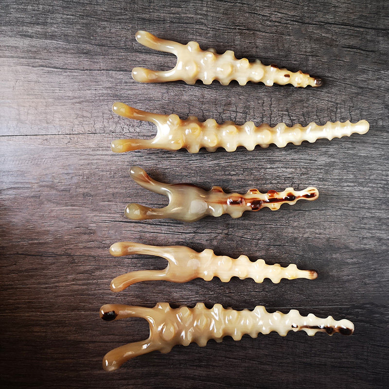 鼻子按摩器美板刮痧牛角点穴棒拔筋棒白水牛角U型面部眼部按摩