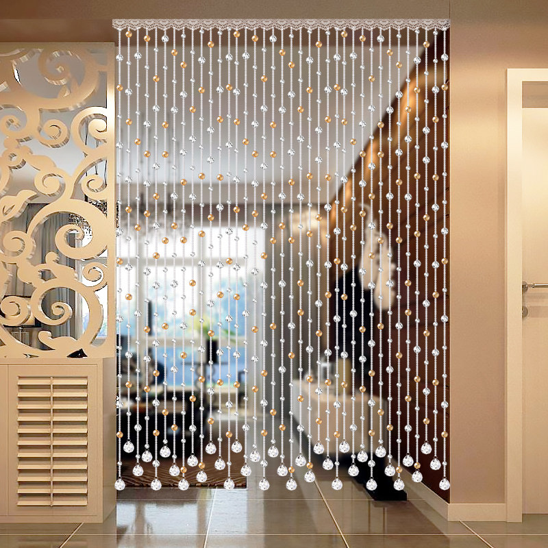 珠帘隔断帘装饰卫生间门帘客厅过道水晶吊帘挂帘欧式家用网红珠链,居家布艺,珠帘/挂帘,淘宝优惠券,粉丝福利购,淘宝优惠卷
