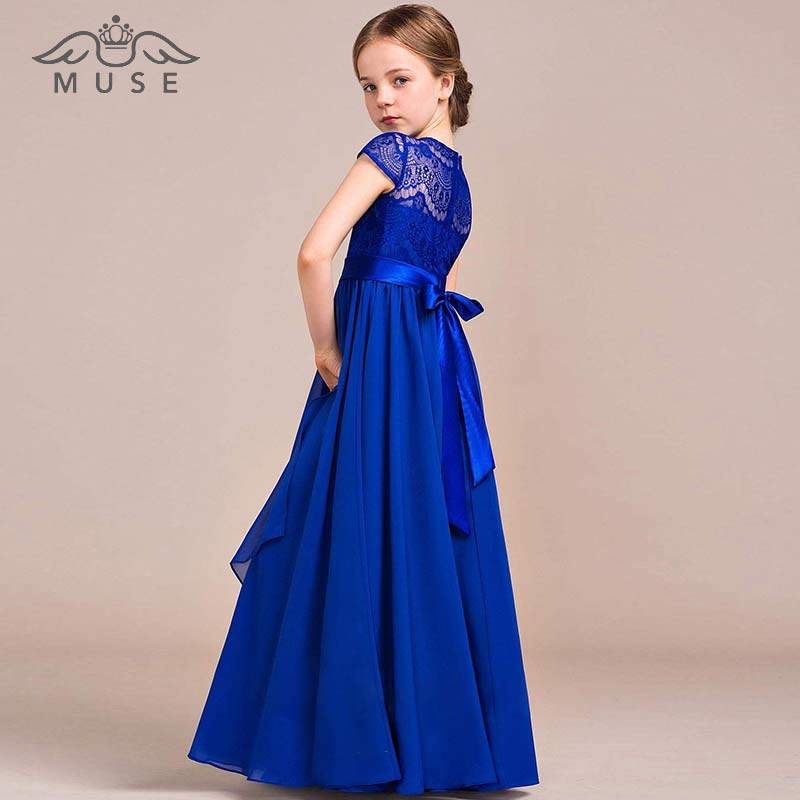 中大童钢琴演奏礼服女童合唱团朗诵小提琴音乐团演出礼服长裙夏季