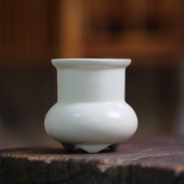 仿宋陶瓷闻香杯高颈鬲式 炉空薰隔火薰香薰炉香丸家用室内刘良佑