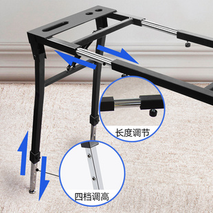 银鱼琴架电子琴通用支架双层折叠可升降古筝家用61键88键电钢琴架