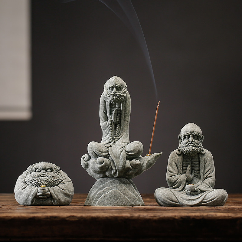 复古达摩祖师线香插香托香器茶宠茶玩摆件创意人物客厅桌面装饰品,家居饰品,装饰摆件,淘宝优惠券,粉丝福利购,淘宝优惠卷