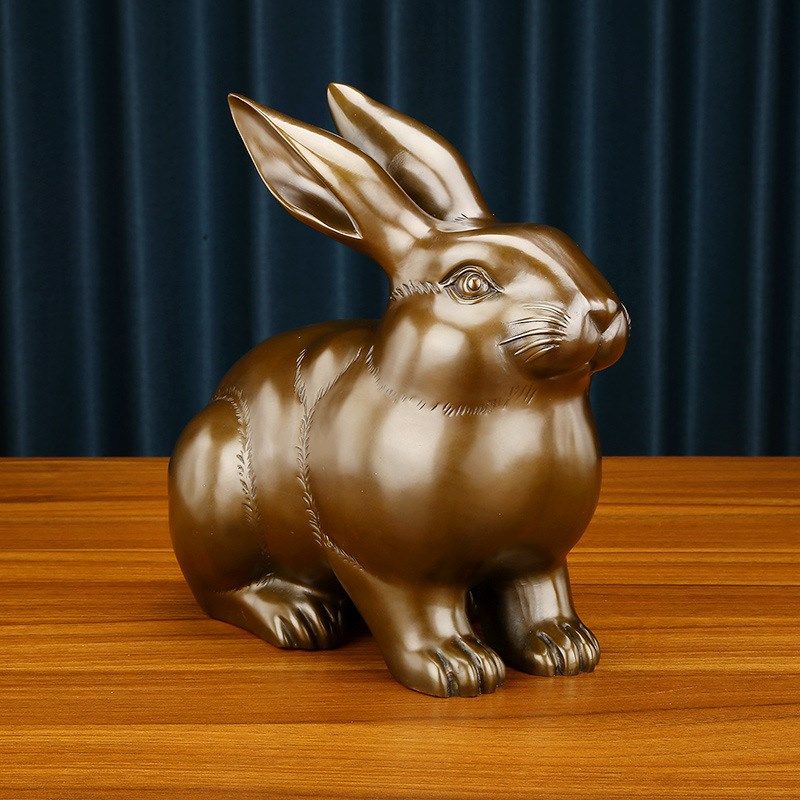 黄铜特大正兔财兔生肖兔家居办公室摆件兔年吉祥物乔迁开业礼品,家居饰品,桌面摆件,淘宝优惠券,粉丝福利购,淘宝优惠卷