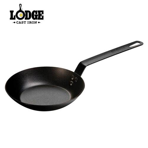 美国lodge铸铁煎锅家用无涂层平底锅户外长柄西餐牛排锅可烤肉锅