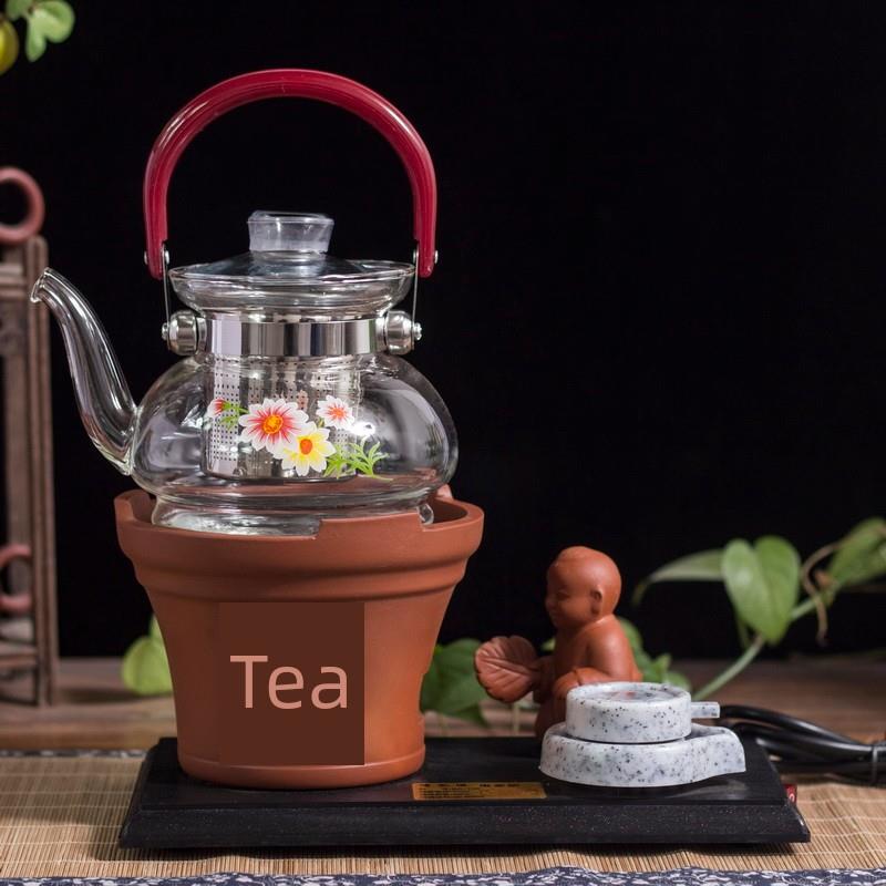 玻璃煮茶器耐高温烧水壶电热陶然炉煮茶壶花茶黑茶养生电陶炉家用