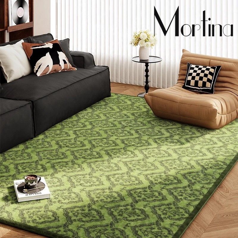 Monrita德国绿色中复古风地毯家用法式高级感客厅茶几卧室地毯垫,居家布艺,地毯,淘宝优惠券,粉丝福利购,淘宝优惠卷