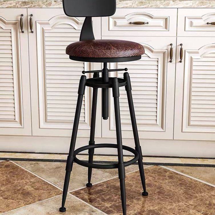 吧台椅子酒吧椅子旋转升降椅实木高脚凳子铁艺靠背家用吧凳现代,商业/办公家具,酒吧椅,淘宝优惠券,粉丝福利购,淘宝优惠卷