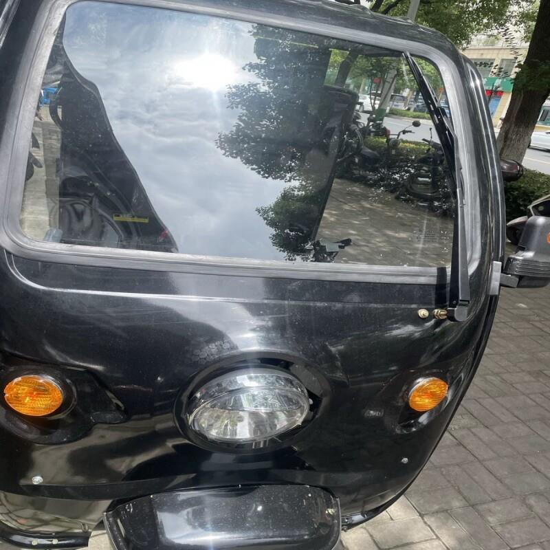 快递电动三轮车车棚加厚一体冲压铁皮车蓬小吃车篷保洁驾驶室摩托