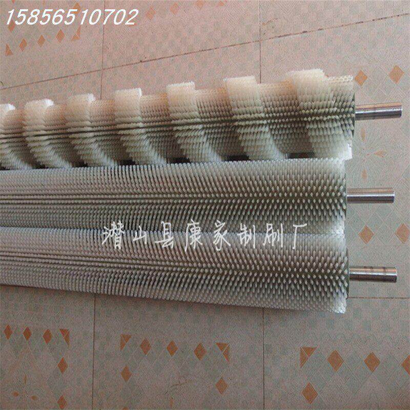 现货耐高温尼龙毛刷辊 空心筒毛辊刷 定做带轴工业毛滚刷清洗除尘