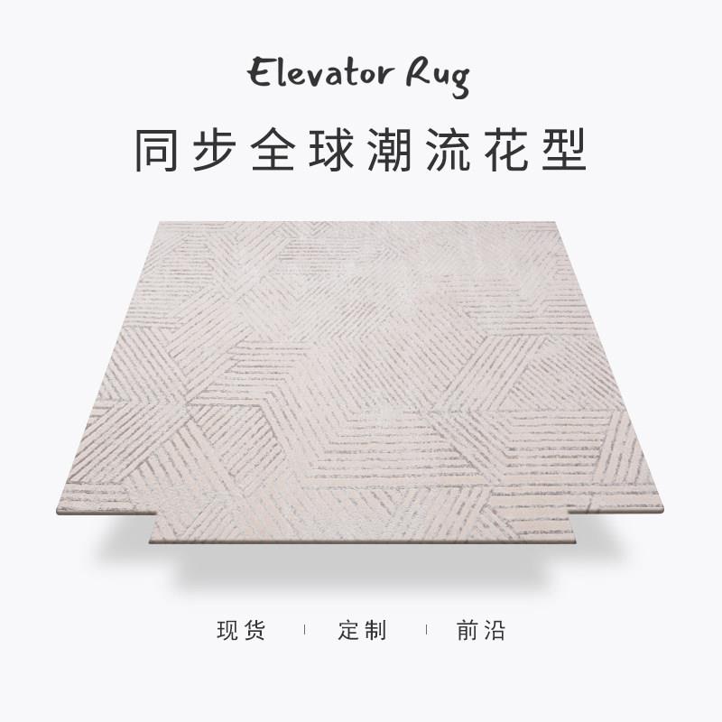 现货家用电梯地毯定制现代简约入户门别墅楼梯异形轿厢定做地垫图片