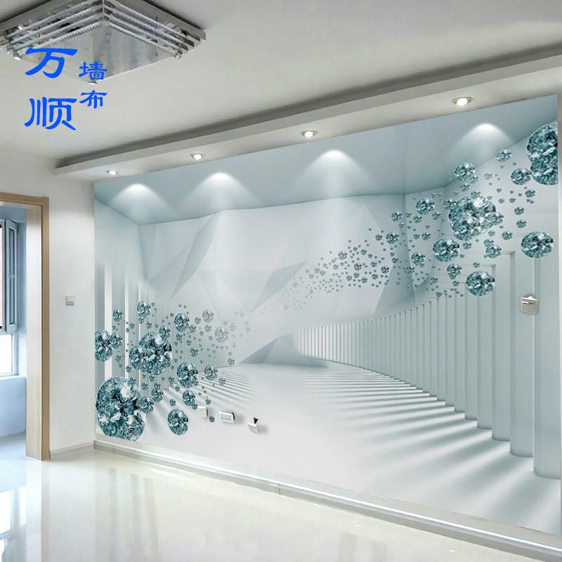 3D8d立体墙贴电视背景墙壁纸客厅沙发影视墙空间延伸墙布自粘贴画