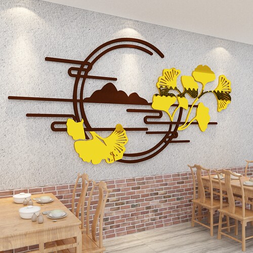 饭店墙面装饰品布置包厢壁贴纸画农家乐小院火锅烧烤餐饮馆店中式