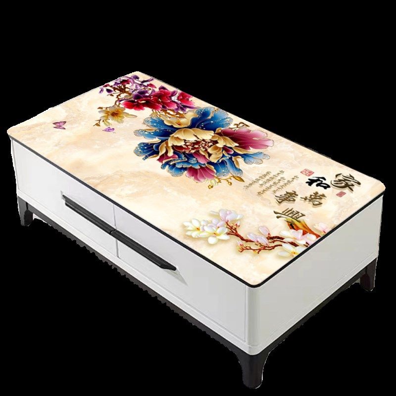 印花桌布定制茶几餐桌垫防水耐脏PVC软玻璃防烫桌布长方形保护垫,居家布艺,茶几垫,淘宝优惠券,粉丝福利购,淘宝优惠卷