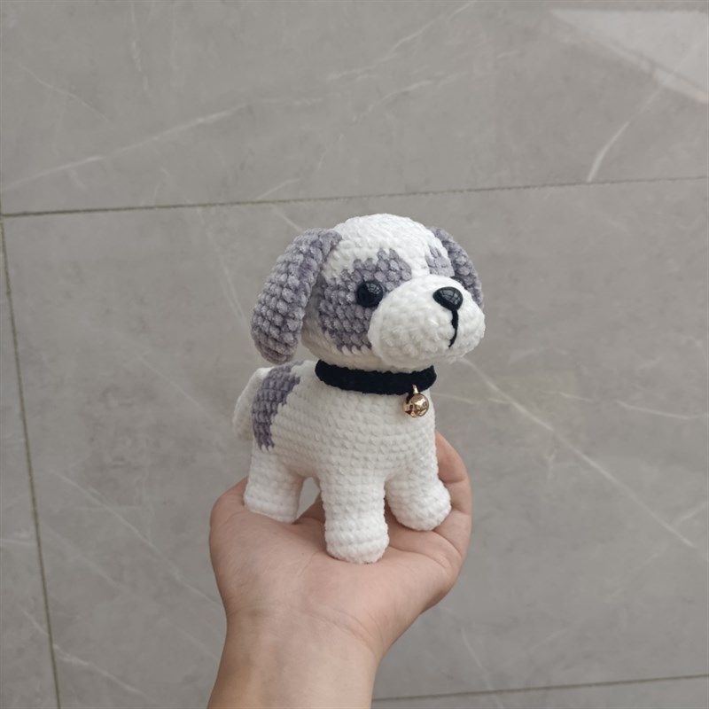 芒果家DIY纯手工钩针编织小狗摆件金毛大黄狗西施犬毛线玩偶成品,节庆用品/礼品,创意玩偶,淘宝优惠券,粉丝福利购,淘宝优惠卷