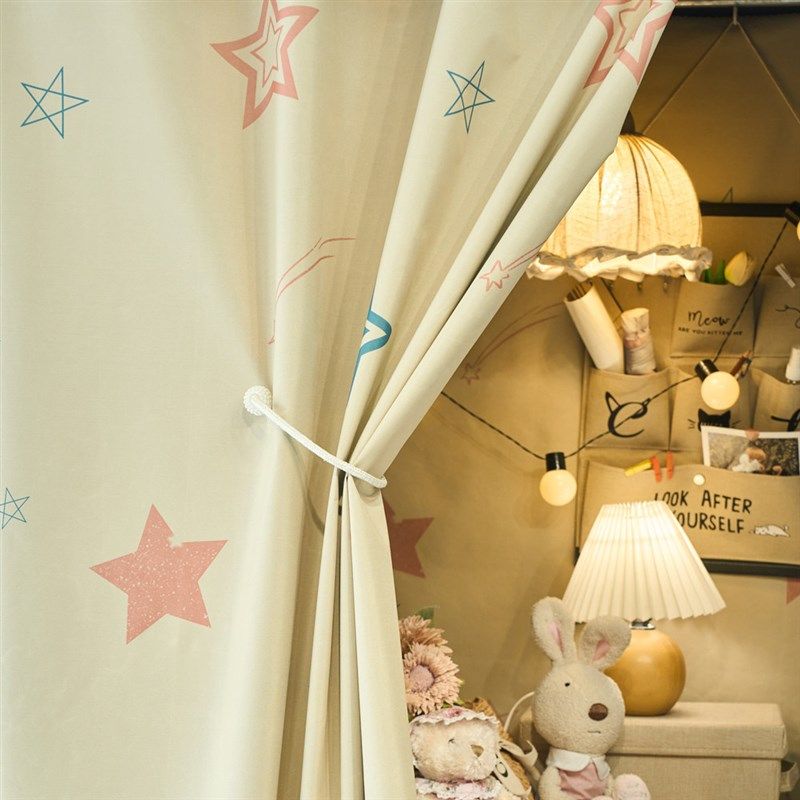 宿舍床帘强遮光加厚上下铺寝室大学生帘子围帘卡通窗帘遮挡布男女,床上用品,床幔,淘宝优惠券,粉丝福利购,淘宝优惠卷