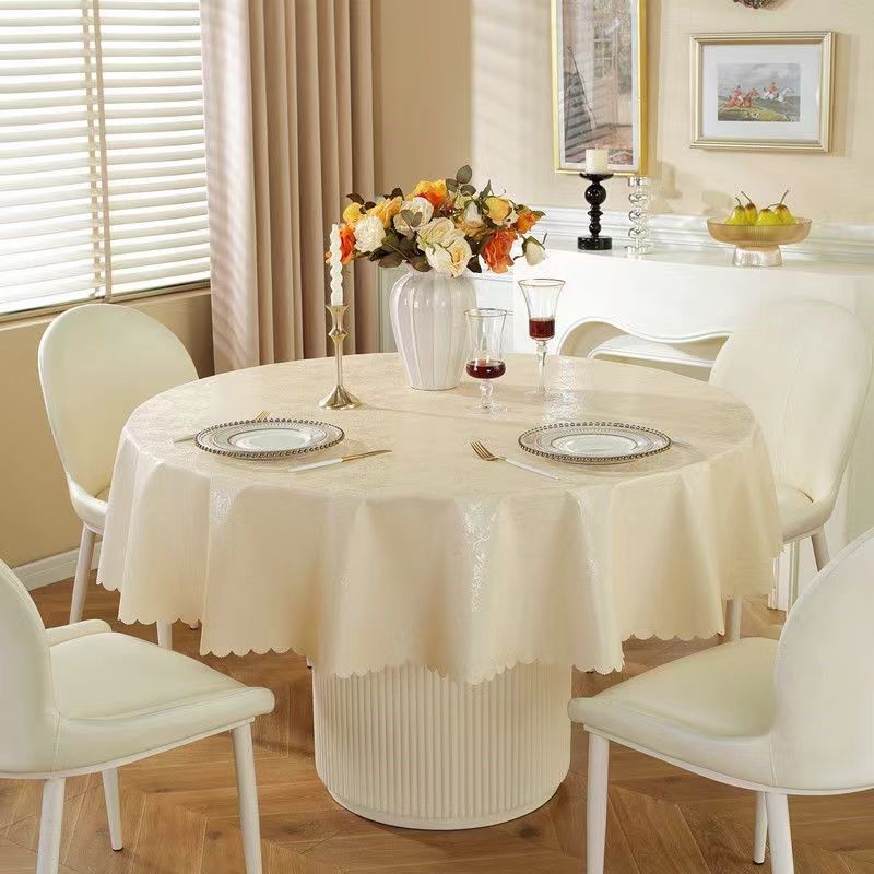 加厚大圆形免洗防水防油茶几桌布 酒店餐馆酒席家用防滑防烫台布,居家布艺,桌布,淘宝优惠券,粉丝福利购,淘宝优惠卷