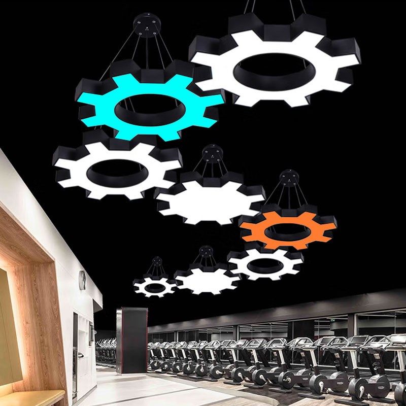 齿轮吊灯工业风led造型灯创意异形 健身房网咖台球厅店铺艺术顶灯,家装灯饰光源,商用吊灯,淘宝优惠券,粉丝福利购,淘宝优惠卷