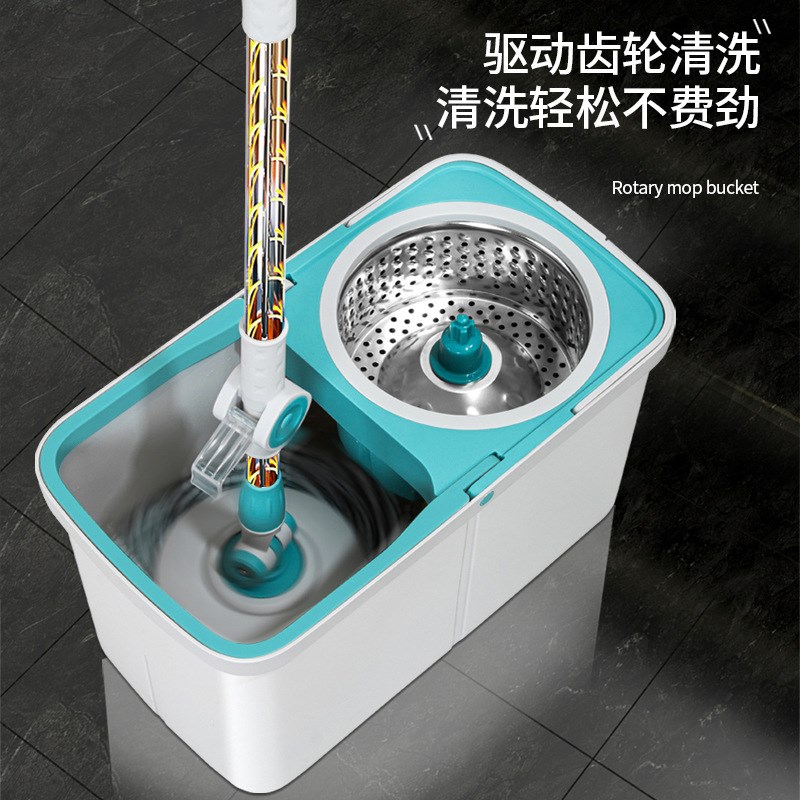 旋转拖把2024新款家用拖地清污分离脱水一拖净双驱自动拖布头甩桶