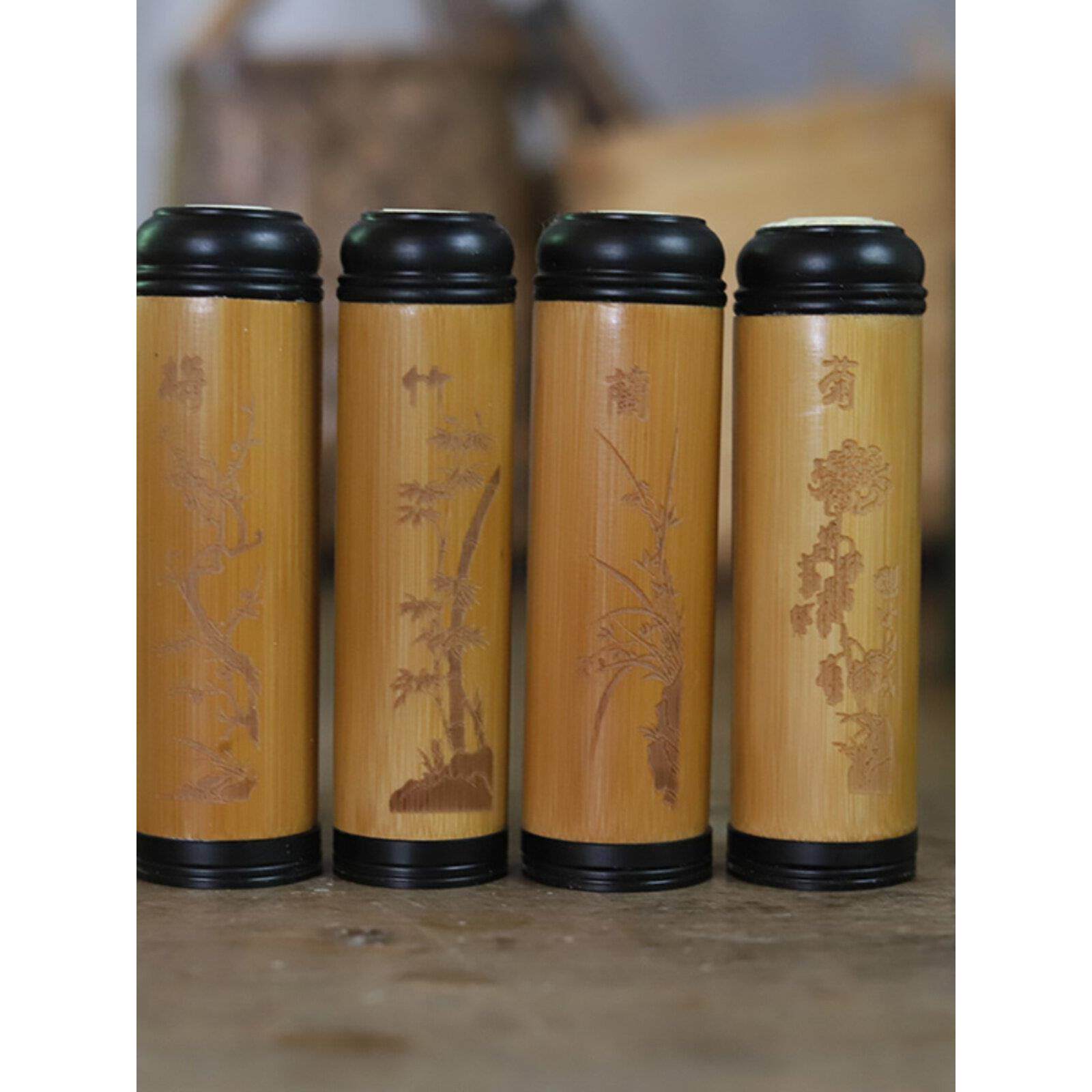 新款竹蛉叫罐鸣虫蛐蛐罐子便携式竹制竹筒