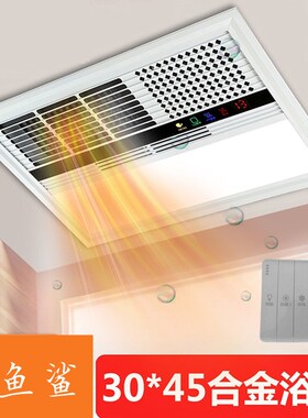 浴霸300x450集成吊顶铝扣板风暖led灯卫生间多功能30*45嵌入式