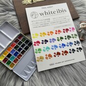 乌克兰罗莎艺术家水彩颜料24色60色固体水彩分装 迷你试色套装