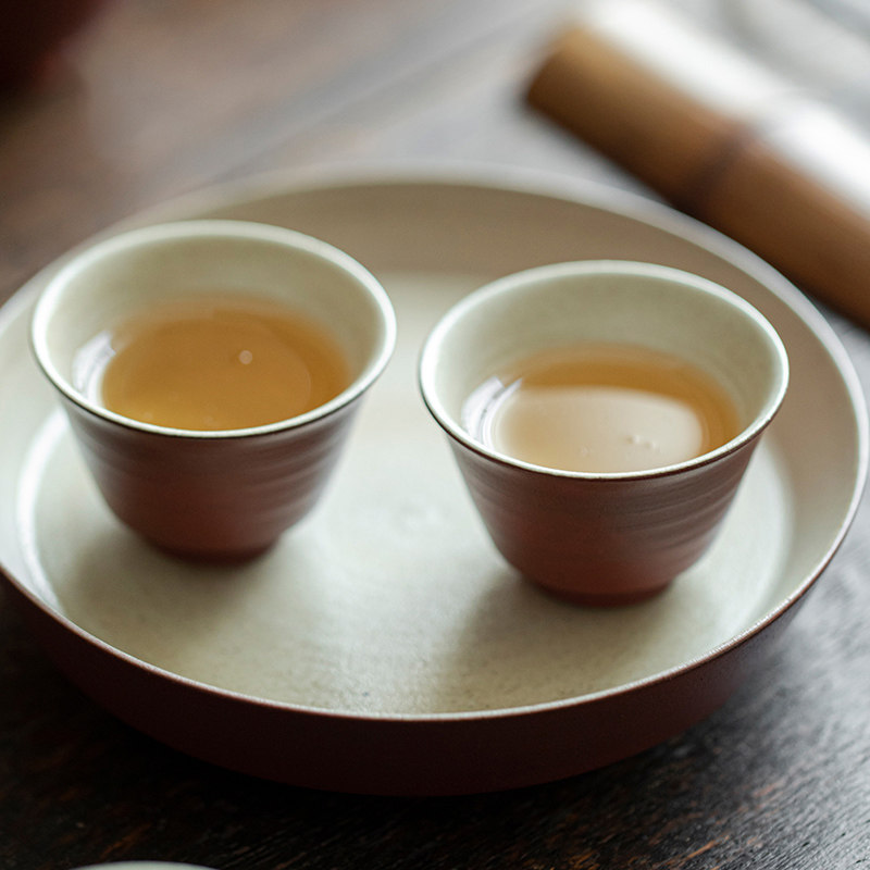 手拉胚薄胎茶杯粗陶品茗杯小号主人杯家用复古功夫茶碗茶盏山楂红,餐饮具,茶杯,淘宝优惠券,粉丝福利购,淘宝优惠卷