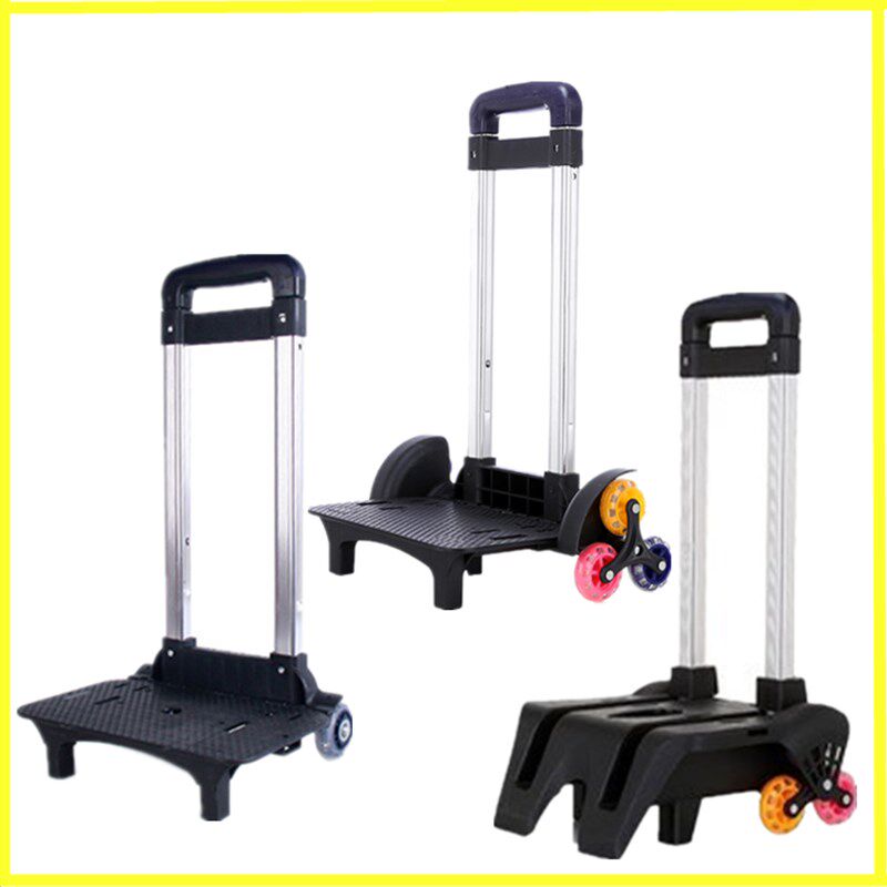 新款小学生闪光2轮拉杆 爬楼梯6轮可折叠拉杆 小学生书包防雨罩
