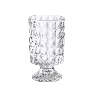 高级感花瓶玻璃透明水晶网红法式复古水养玫瑰花餐桌摆件客厅插花