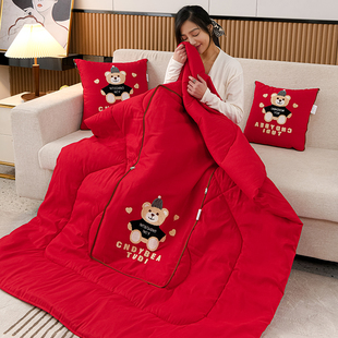 新款抱枕被子两用四季通用折叠车用枕头办公室午睡毯子靠枕二合一