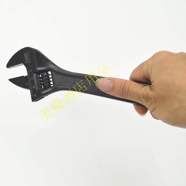 带刻度活动扳手10寸多功能开口活络扳手维修五金工具碳钢发黑扳手,五金/工具,活扳手,淘宝优惠券,粉丝福利购,淘宝优惠卷