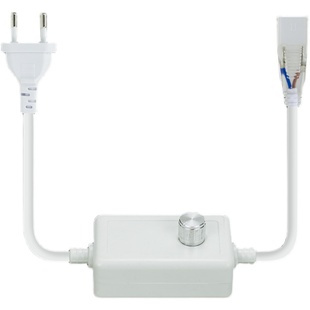 220V高压灯带专用调光器LED灯条插头单色亮度无极调压控制器