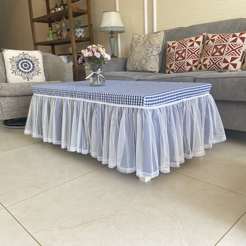 新款格子布艺桌布长方形茶几罩升降电炉烤火炉防尘罩家用电视柜罩,居家布艺,桌布,淘宝优惠券,粉丝福利购,淘宝优惠卷