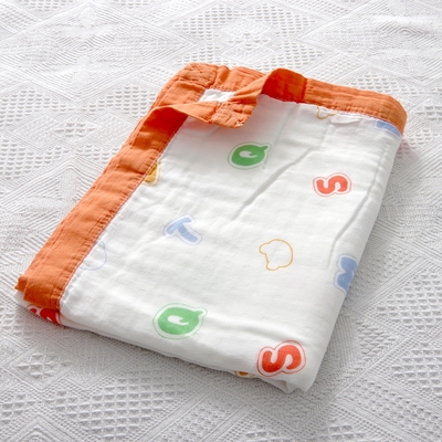 竹纤维盖毯全棉纱布婴幼儿童夏季凉快冷感被子纯棉宝宝单人毛巾被