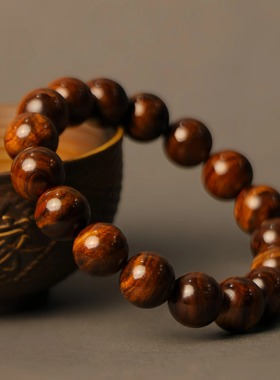 枫博士12mm海南黄花梨紫油手串