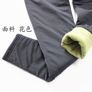 京暖轩儿童棉裤 薄款保暖裤春秋打底裤小中大男童孩光滑面料加绒