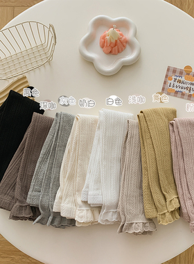 女童春秋针织白色内搭裤袜宝宝中厚柔软高弹裤袜儿童精梳棉裤袜