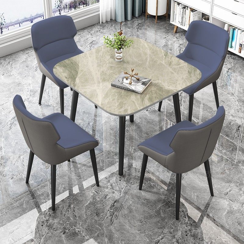 岩板洽谈桌椅组合正方形轻奢会客接待桌小户型家用大理石打牌桌子,住宅家具,岩板餐桌,淘宝优惠券,粉丝福利购,淘宝优惠卷