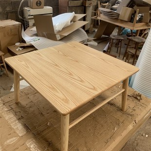 北欧简约沙发榻榻米炕桌炕几纯实木黑胡桃木阳台飘窗几茶桌电脑桌