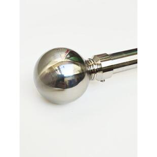 25mm电镀不锈钢彩色窗帘杆球装饰头窗帘配件罗马杆塞头端