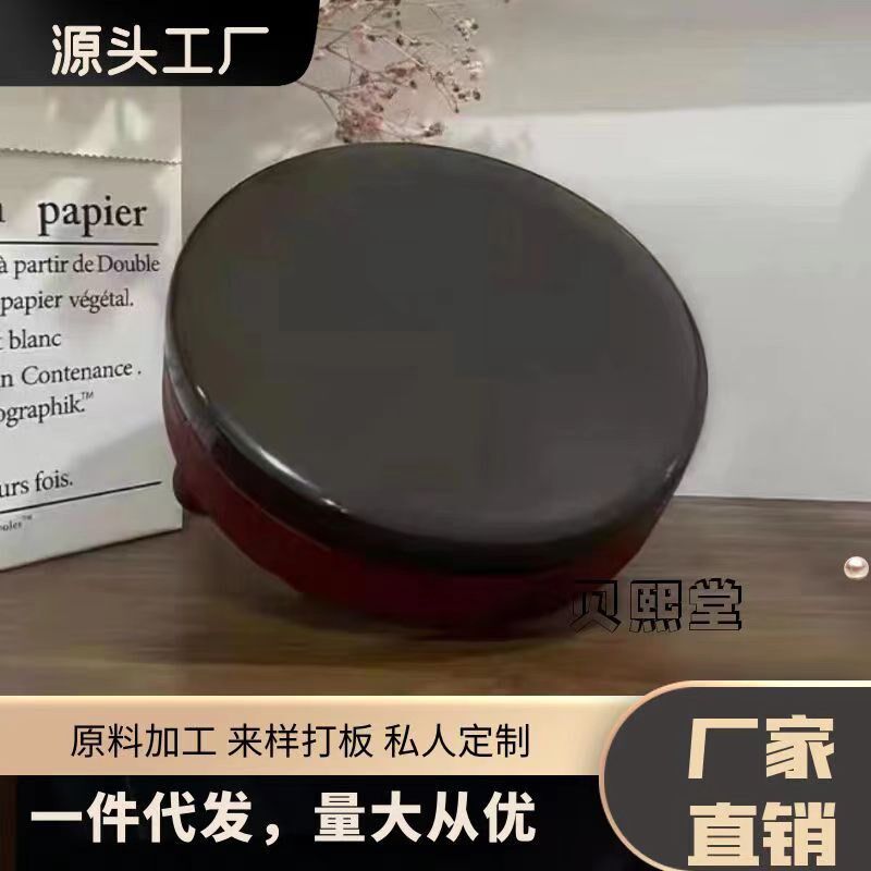 砭石加热揉腹温灸仪器全身推拿按摩背部经络肩颈暖宫砭灸能量刮痧