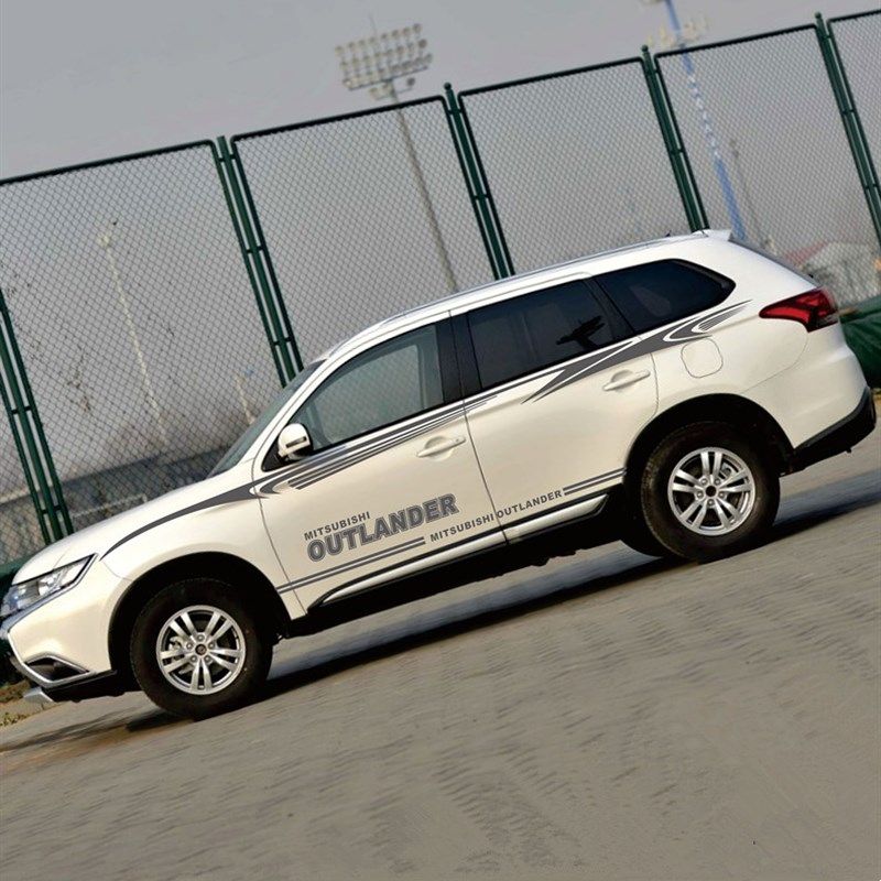 图创新款三菱欧蓝德 车贴拉花 车身腰线贴纸 欧蓝德改装彩条 侧裙,汽车用品/电子/清洗/改装,汽车装饰贴/反光贴,淘宝优惠券,粉丝福利购,淘宝优惠卷