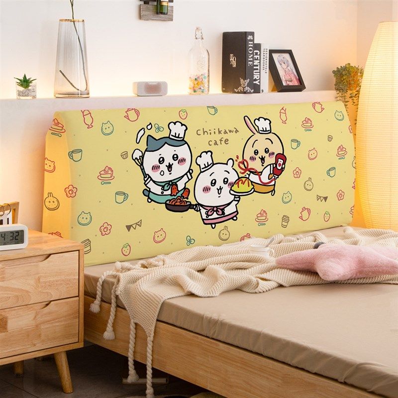 卡通Chiikawa吉伊卡哇全包床头套罩弹力防尘木床头罩靠背套可拆洗,居家布艺,床头罩,淘宝优惠券,粉丝福利购,淘宝优惠卷