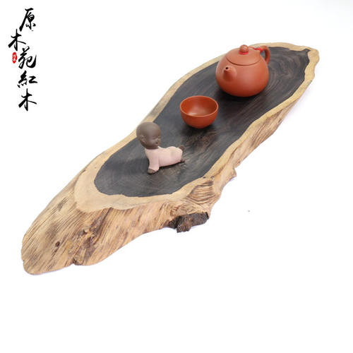 黑檀紫光檀原生态原木实木切片茶壶垫茶托木雕摆件盆景底座干泡台