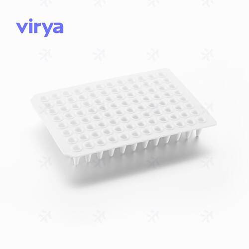 ViryaPCR耗材3321201 0.2ml 96孔PCR板-无裙边，透明，黑字
